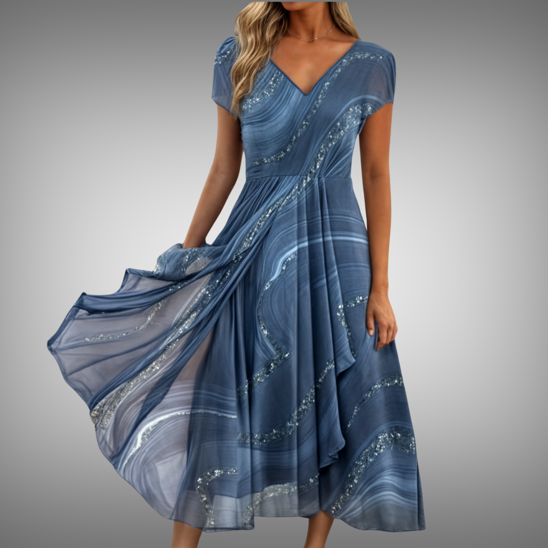 Liv® | Midikjole med V-hals