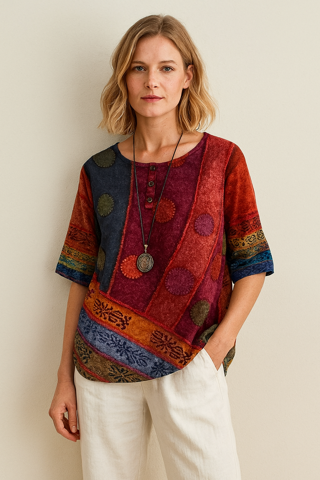 Liv™ | Boho Afslappet Bluse