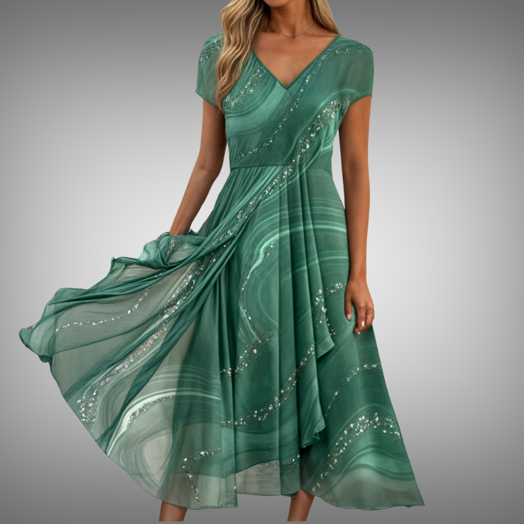 Liv® | Midikjole med V-hals