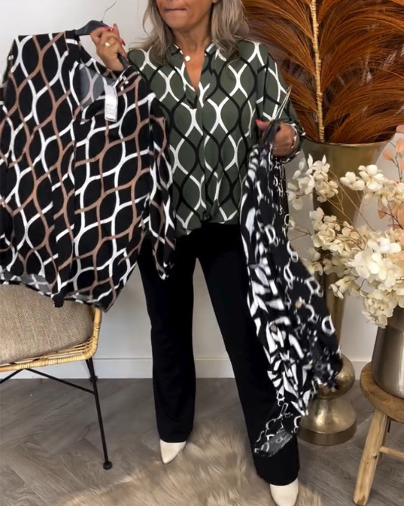 Liv™ | Casual Bluse med Lange Ærmer