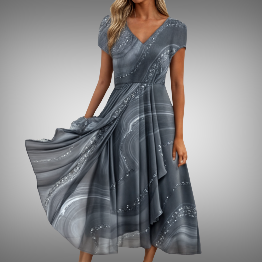 Liv® | Midikjole med V-hals