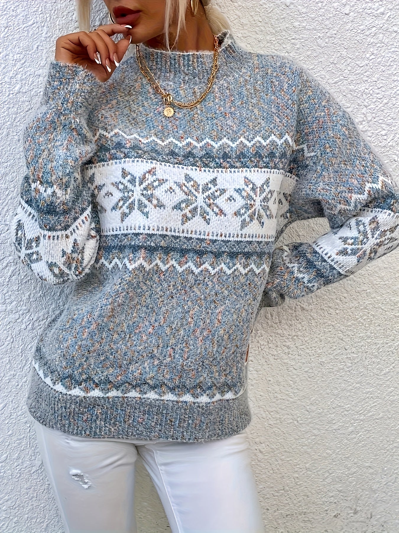 Liv™ | Vinterstrikket Komforttrøje