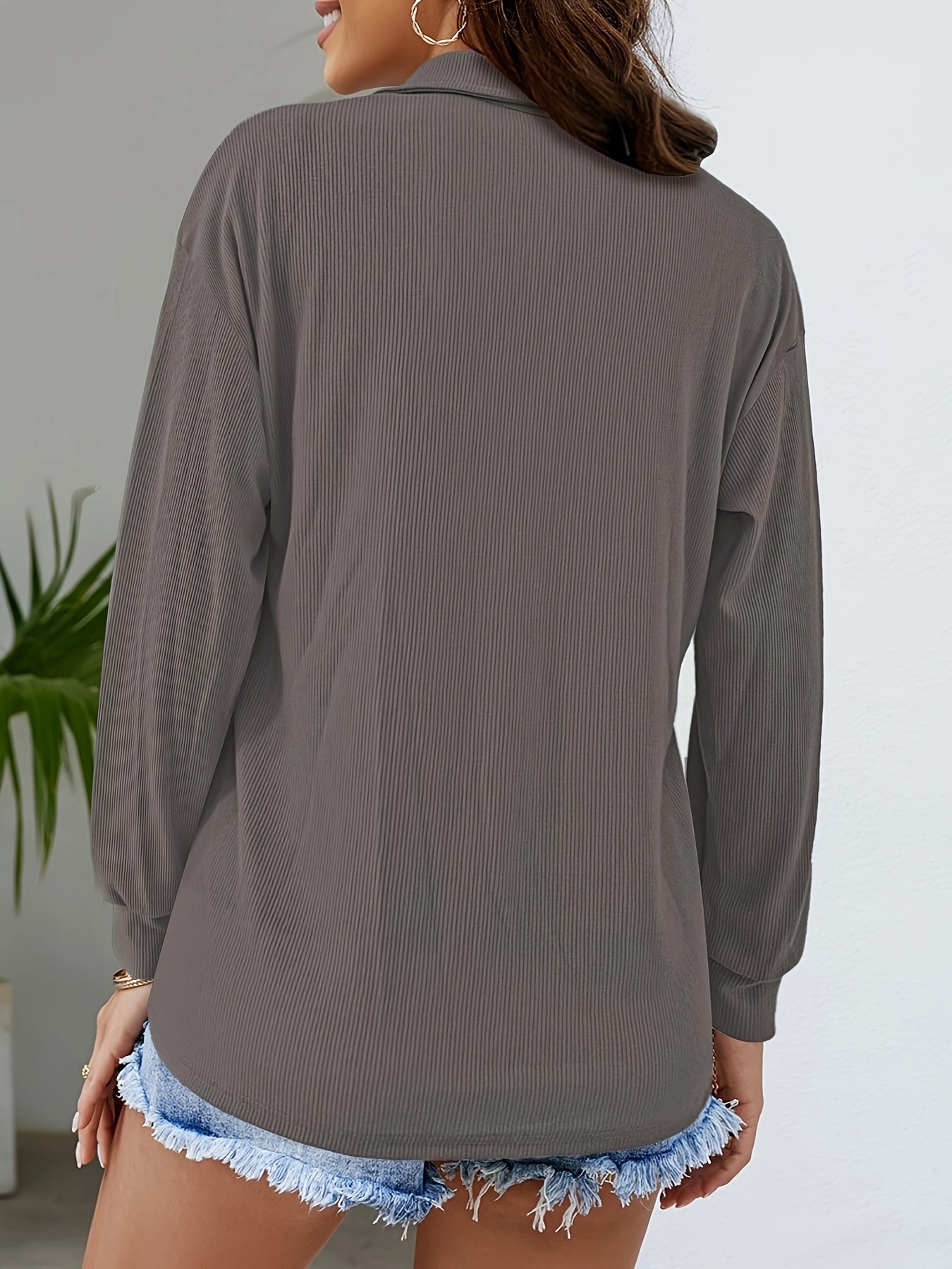 Liv™ | Blød og Afslappet Langærmet Bluse