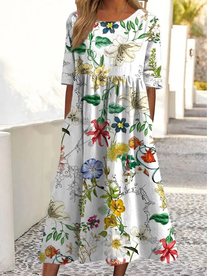 Liv® | Blød Blomsterkjole