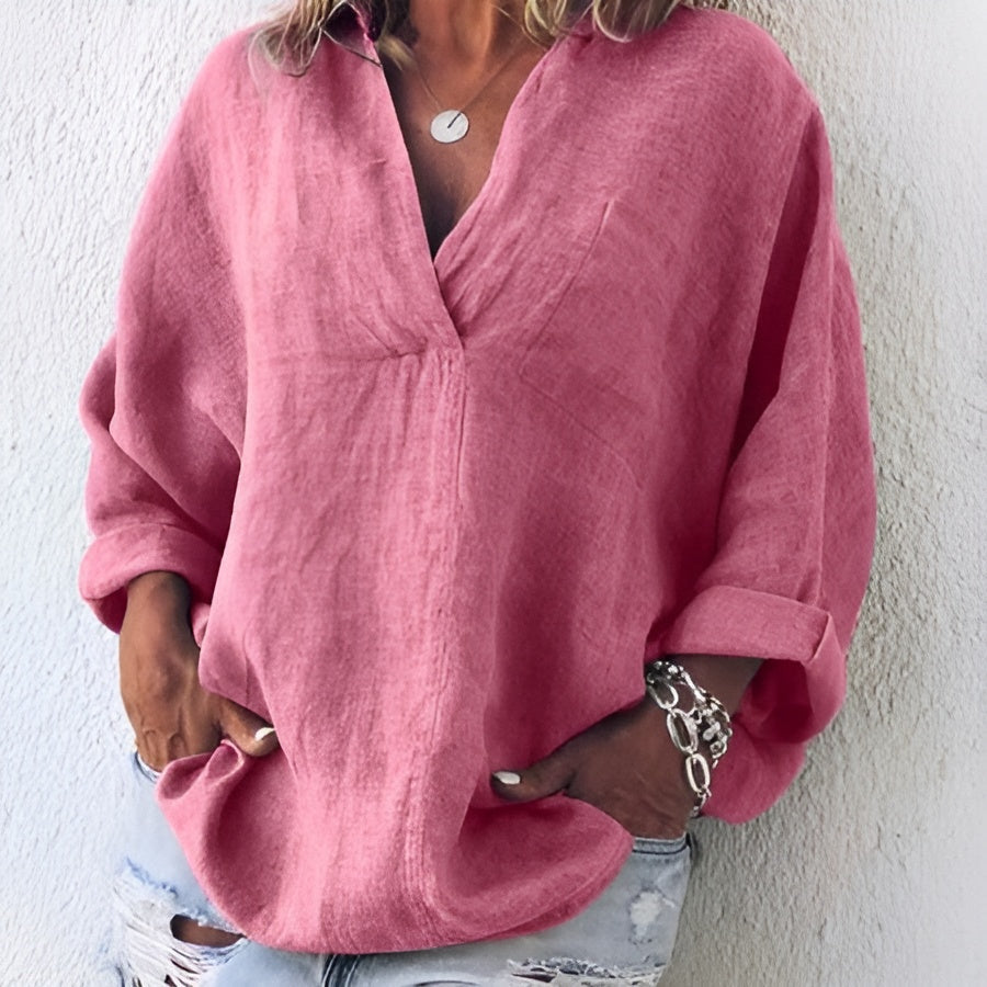 Liv™ | Luftig og behagelig top i og hør